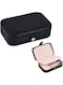 ORiTi PU Leather Small Jewelry Box Necklace Ring Storage Organizer Mini Jewelry Case Double Layer Travel Portable Jewelry Organizer for Women Girls Gift Black