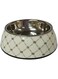 Nutra Pet Nutrapet Applique Melamine Round Bowl Black &amp; White Small