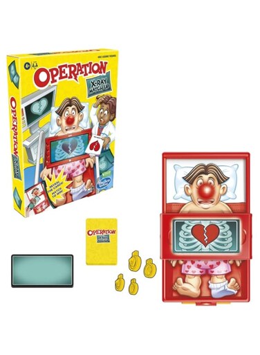 Hasbro Gaming Operation X-Ray Match Up Board Game for Kids Ages 4 and Up, Multicolor