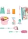 FITTO cleaning set for kids housework Supplies Kit With Dustpan, Broom, Bucket, Mop 8 Pcs kids cleaning set for Boys &amp; Girls with adjustable handle cleaning supplies, Pink
