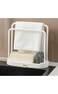 ECVV Kitchen Sink Racks Double Dishcloth Sponge Stand Hangers Drain Design Kitchen Storage Racks Organizers Kitchen Accessories White