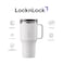 LocknLock Metro Mug King 820ml Ivory White &ndash; Double-Wall Insulated Stainless Steel Mug with Spill-Resistant Lid