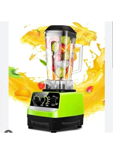 Heavy Duty Blender Mixer Centrifugal Juicer &amp; Milk Shaker with 15 Speed Controls Single Gear (Masticating) UNBRAKABLE ABS PC JUG and Stainless Steel Blades (RED)