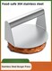 Stainless Steel Burger Press 14cm Round Crusher Non-Stick Smooth Surface Flat Bottom No Grooves Grease Squeezing Function Easy To Clean For Home Kitchen Outdoor Barbecue Camping Picnic Grill Cooking Flat Top Grill Hamburger Patty Making