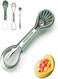 Melon Baller Scoop Set,Premium 6 In 1 Stainless Steel Watermelon Cutter Fruit Carving Tools,Fruit Scooper Seed Remover,Dig Pulp Separator Fruit Slicer