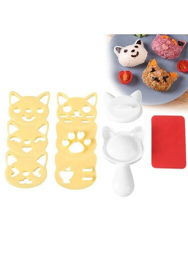 Ball Mold Set Cat Lovely Rice Ball Mold Sushi Mold Pattern Sushi Kitchen Rice Mould Sandwich DIY Kitchen Tools