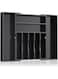 NIUBEE Expandable Kitchen Drawer Organizer for Flatware and Utensils,Black Acrylic Adjustable Silverware Tray for Drawer,Office,Bathroom Supplies-9 Compartments