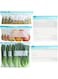 HIHIDAY 45 Pack Reusable Food Storage Bags, Leakproof Reusable Freezer Bags, BPA Free, for Lunch Marinate Food Travel And Meat Fruit Vegetables -10 Gallon 15 Sandwich 20 Snack Bags