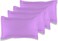MUSA&Acirc;&reg; Cotton Pillow Cover Shams - Set of 4, Lavender, 50 x 90cm
