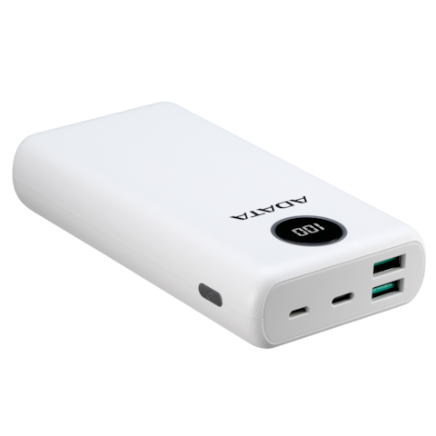 ADATA P20000QCD Power Bank 20,000 mAh   Fast Charging Qualcomm QC 3.0   White
