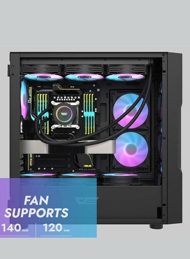 DarkFlash PC Gaming Desktop with RTX 3060 12GB, Intel i5 12th Gen, 16GB RGB DDR4 RAM &ndash; Ready for High-Performance Gaming