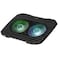 Mars Gaming Laptop Cooling Pad &ndash; Silent Cooling Fans, Ergonomic Anti-Slip Design, USB Powered, Universal Compatibility, Black