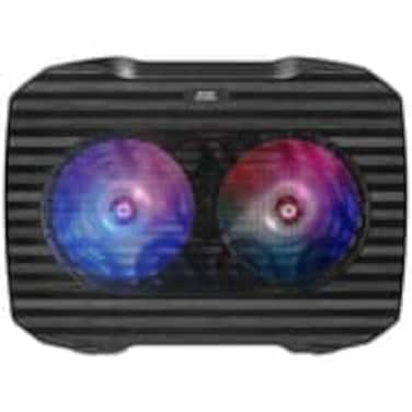 Mars Gaming Laptop Cooling Pad &ndash; Silent Cooling Fans, Ergonomic Anti-Slip Design, USB Powered, Universal Compatibility, Black