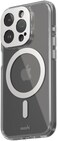 Moshi Iglaze Ultra Thin &amp; Slim, Super Clear Back Case Compatible With iPhone 15 Pro 2023, Shows Compatible With Logo, MagSafe Compatible, Silver