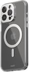 Moshi Iglaze Ultra Thin &amp; Slim, Super Clear Back Case Compatible With iPhone 15 Pro Max 2023, Drop Protection, Scratch Resistant, MagSafe Compatible, Silver
