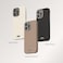 Moshi Napa Eco-Friendly Leather Case Compatible With iPhone 15 Pro 2023, MagSafe Compatible, Metal Lens Frame, Supports Wireless Charging, Black