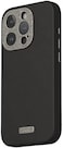 Moshi Napa Eco-Friendly Leather Case Compatible With iPhone 15 Pro 2023, MagSafe Compatible, Metal Lens Frame, Supports Wireless Charging, Black