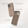 Moshi Napa Eco-Friendly Leather Case Compatible With iPhone 15 Pro Max 2023, MagSafe Compatible, Metal Lens Frame, Supports Wireless Charging, Brown
