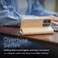 Moshi Overture Leather Folio Case Compatible With iPhone 15 Pro 2023-3-In-1 Cover-Wallet-Stand, MagSafe Compatible, Metal Lens Frame, Supports Wireless Charging, Beige
