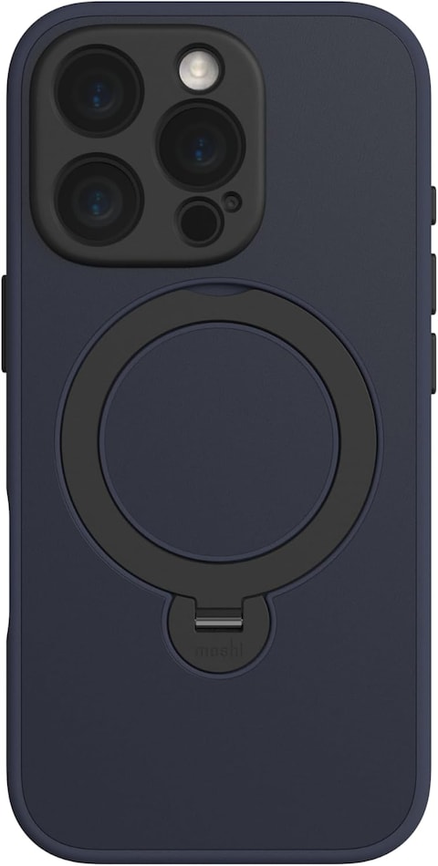Moshi Kameleon MagSafe Case For Apple iPhone 16 Pro 6.3&quot; 2024, 4Ft-Drop Protection, Built-In MagSafe Kickstand, Scratch Resistant, Slim Profile, Raised Edges, Magnetic Wireless Charging, Blue
