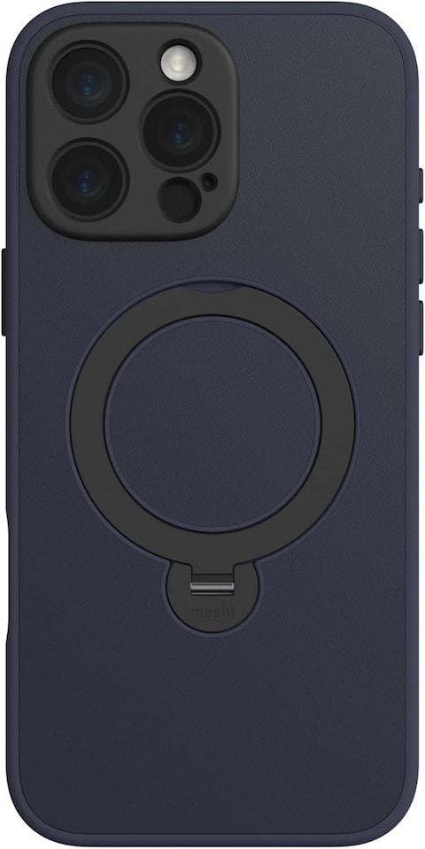 Moshi Kameleon MagSafe Case For Apple iPhone 16 Pro Max 6.9&quot; 2024, 4Ft-Drop Protection, Built-In MagSafe Kickstand, Scratch Resistant, Slim Profile, Raised Edges, Magnetic Wireless Charging, Blue