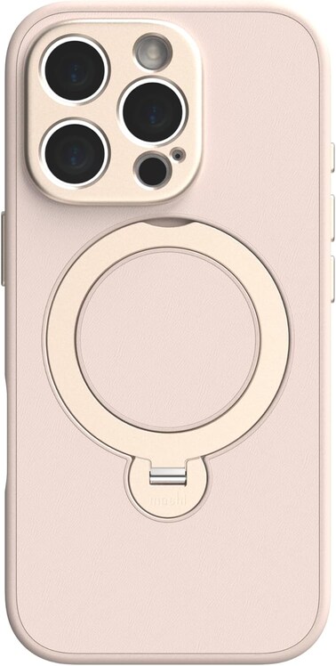 Moshi Kameleon MagSafe Case For Apple iPhone 16 Pro 6.3" 2024, 4Ft-Drop Protection, Built-In MagSafe Kickstand, Scratch Resistant, Slim Profile, Raised Edges, Magnetic Wireless Charging, Pink