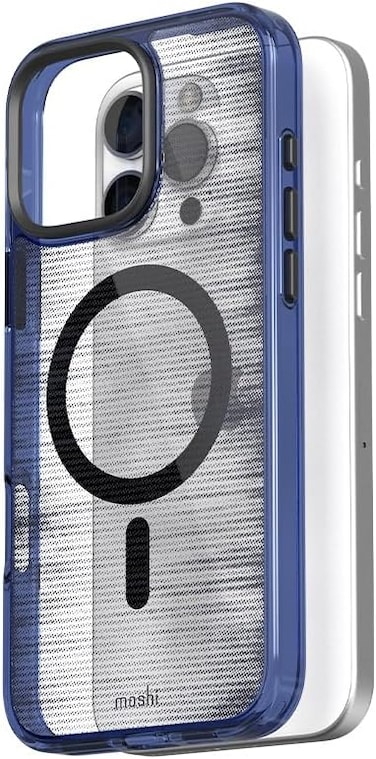 Moshi Iglaze With MagSafe Case For Apple iPhone 16 Pro 6.3" 2024, Drop Protection Ultra Thin &amp; Slim Back Cover, Anti-Yellowing, Scratch Resistant, Magnetic Wireless Charging, Violet