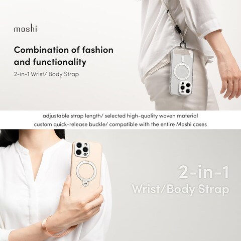 Moshi 2-In-1 Wrist/Body Strap