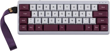 EPOMAKER TH40 40% Layout QMK VIA Wireless Mechanical Keyboard Hot Swappable Bluetooth 2.4GHz USB-C 44 Keys Gasket Mount RGB Backlit (Purple Flamingo Switch)