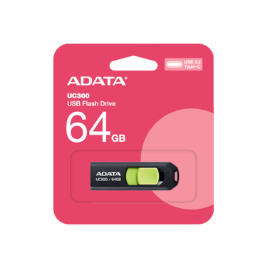 ADATA UC300 64GB USB 3.2 Type-C Flash Drive Green  Lightweight and Fast Data Transfer