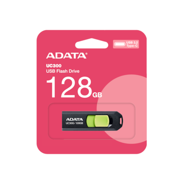 محرك أقراص فلاش ADATA UC300 سعة 128 جيجابايت USB 3.2 من النوع C   نقل بيانات خفيف الوزن وسريع