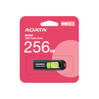 محرك أقراص فلاش ADATA UC300 سعة 256 جيجابايت USB 3.2 من النوع C   نقل بيانات خفيف الوزن وسريع