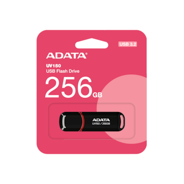 محرك أقراص فلاش ADATA UV150 Classic USB 3.2   256 جيجا   نقل بيانات خفيف الوزن وسريع
