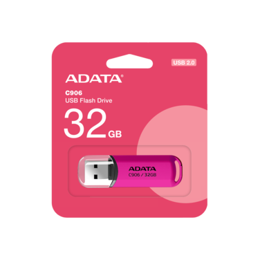 اداتا C906 مدمج   محرك فلاش USB سعة 32 جيجابايت   نقل بيانات خفيف الوزن وسريع   لون القرنفل
