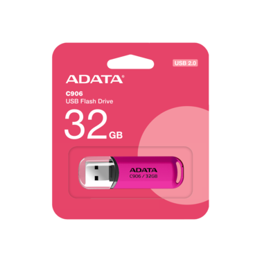 اداتا C906 مدمج   محرك فلاش USB سعة 32 جيجابايت   نقل بيانات خفيف الوزن وسريع   لون القرنفل