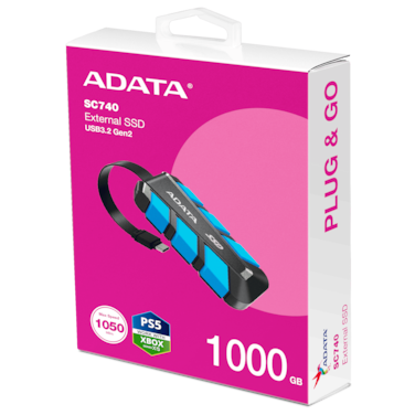 SC740 1000GB External SSD Type-C USB3.2 Gen 2   Portable Solid State Drive Compatible with PS5 XBOX Iphone 16 Android Phone 1TB