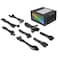 Mirage Gold 850W Fully Modular Power Supply UK Box   80 Plus Gold Certified PSU with Infinity Mirror RGB, Silent 12cm Fan, High-Efficiency ATX Gaming Power Supply for PC Desktop Builds