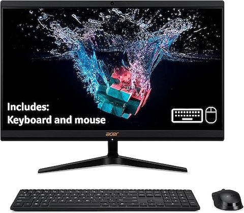 Acer Aspire C24-1800 All In One PC with 13th Gen Intel Core i5-1335U/16GB DDR4 RAM/512GB SSD Storage/Intel Iris XE Graphics/23.8&quot; FHD  Display/WiFi-6/windows 11 pro + Wireless Keyboard &amp; Mouse