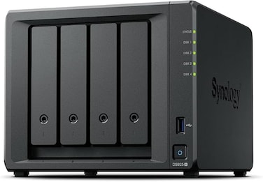 DiskStation DS925+ &ndash; 4-Bay NAS with 2.5GbE, Expandable to 9 Bays, M.2 NVMe SSD Caching, High-Speed Backup, Surveillance &amp; Collaboration, Data Storage and Management Solution Ideal for Home or Business
