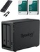 DS725+ 2-Bay NAS Storage System &ndash; Compact Business Server with NVMe SSD Cache, 16GB RAM &amp; 12TB (2&times;6TB) Storage, Includes 512GB External SSD