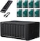 DS1823xs+ 8-Bay NAS Storage System with 48TB (8&times;6TB) &ndash; Enterprise-Grade File Server &amp; Scalable Private Cloud Solution, 32GB RAM, Includes 512GB External SSD