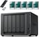 Synology DS1525+ Business Storage Solution with 5 Drive Bays &ndash; Scalable NAS System with 16GB Memory and 40TB Raw Capacity (5&times;8TB Drives), Includes 512GB External SSD for Data Protection