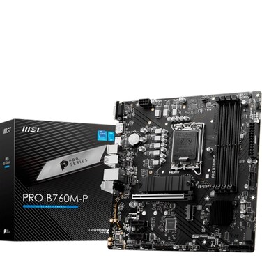 MSI Pro B760M-P DDR5 Intel B760 LGA 1700 Micro ATX Motherboard