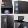 علبة كمبيوتر MSI MAG Forge 320R Airflow سوداء متوسطة الحجم - سعة ATX، تدعم بطاقة رسومات RTX 40، مروحة ARGB، فلتر غبار مغناطيسي، زجاج مقوى، موزع ARGB من 1 إلى 6 منافذ، منفذ USB 3.2 من الجيل الأول من النوع A
