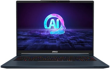 MSI Stealth 16 AI Studio Gaming Laptop, Intel Core Ultra 9 185H, 32GB RAM, 1TB SSD, 8GB GeForce RTX 4070, 16" QHD+ IPS Display, Windows 11 Home, Star Blue, English/Arabic Keyboard- 9S7-15F412-040