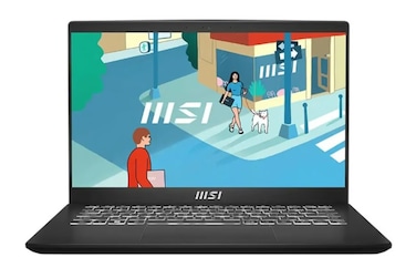 MSI MODERN 14 C12MO, Intel Core i3-1215U, 8GB RAM, 256GB SSD, 14-inch FHD IPS, Windows 11 Home, Classic Black, English/Arabic Keyboard, 9S7-14J112-1068