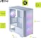 علبة كمبيوتر MSI MAG Forge M100R Micro ATX Tower: 4 فتحات توسعة، أقصى طول لبطاقة الرسومات 11.81 بوصة، 3 مراوح أمامية مثبتة مسبقًا 120 مم، مروحة خلفية واحدة 120 مم - أبيض