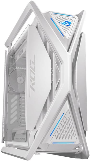 ASUS ROG Hyperion GR701 E-ATX Case, Tempered Glass, 4x 140mm Fans, 420mm Radiator Support, ARGB, Fast Charging, White   90DC00F3-B39000