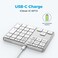 iClever KP10 Bluetooth Number Pad, Dual Device Connection, 34 Keys Ultra-Slim for Mac/Windows/iPad, USB-C Rechargeable, Quiet Keys, Excel Accounting Numpad with Long Battery Life
