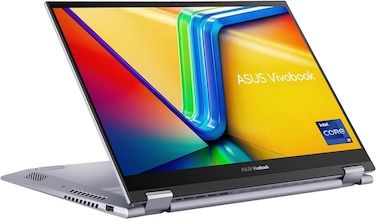 ASUS Vivobook S 14 Flip TP3402VA-LZ144W, Intel Core i9-13900H, 16GB RAM, 1TB SSD, 14-inch WUXGA, Windows 11 Home, Cool Silver, English/Arabic